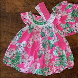 Lilly Pulitzer Baby Paloma Bubble Dress in Roxie Pink - NWT - Size 6-12 months